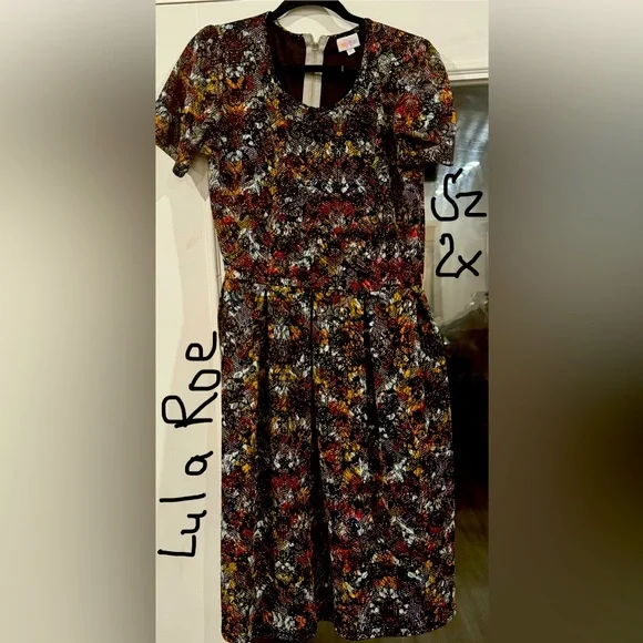 Plus Size LulaRoe Fit and Flare Dress - Picture 1 of 1